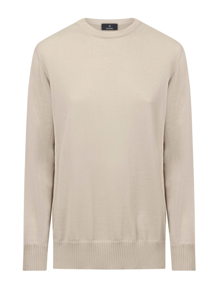 Pullover | Ragno Maglia Girocollo In Merino 2.0 - Champignon