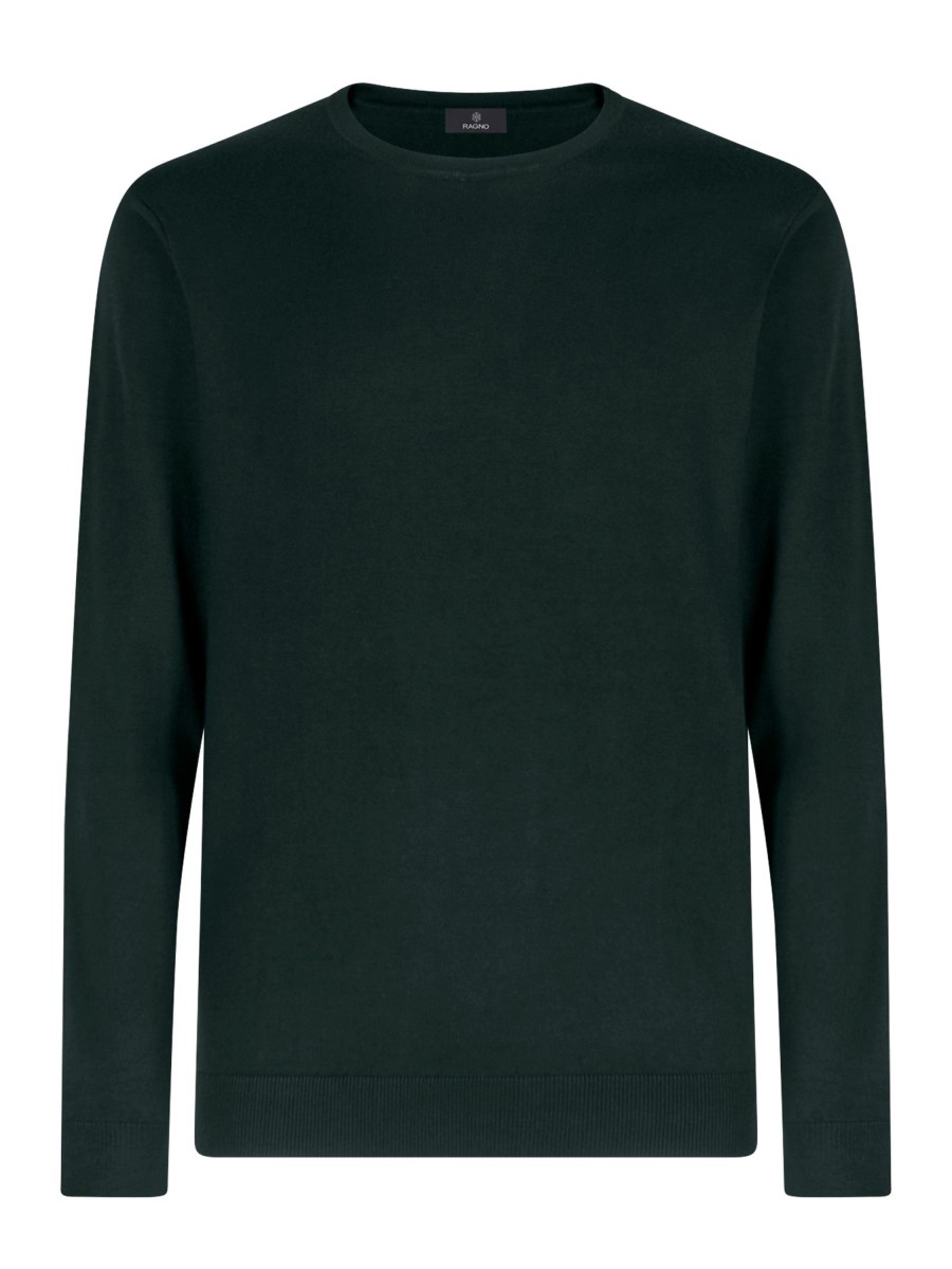 Pullover | Ragno Pull Girocollo In Filato Winter Basic - Scarab