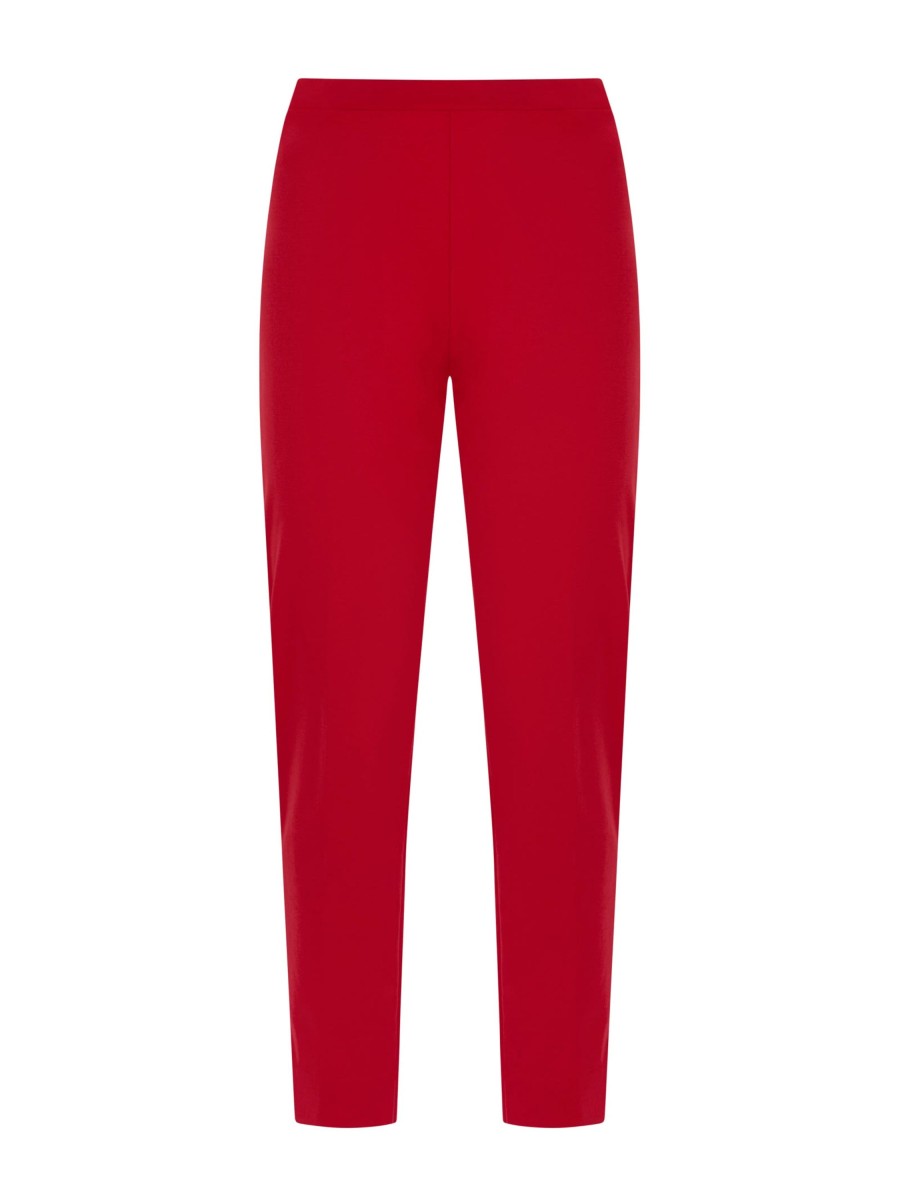 Pantaloni Capri | Ragno Pantalone A Sigaretta In Compact Light - Salsa