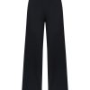 Tailleur Giacca E Pantaloni Eleganti | Ragno Pantalone Ampio Alla Caviglia In Satin Power - Nero