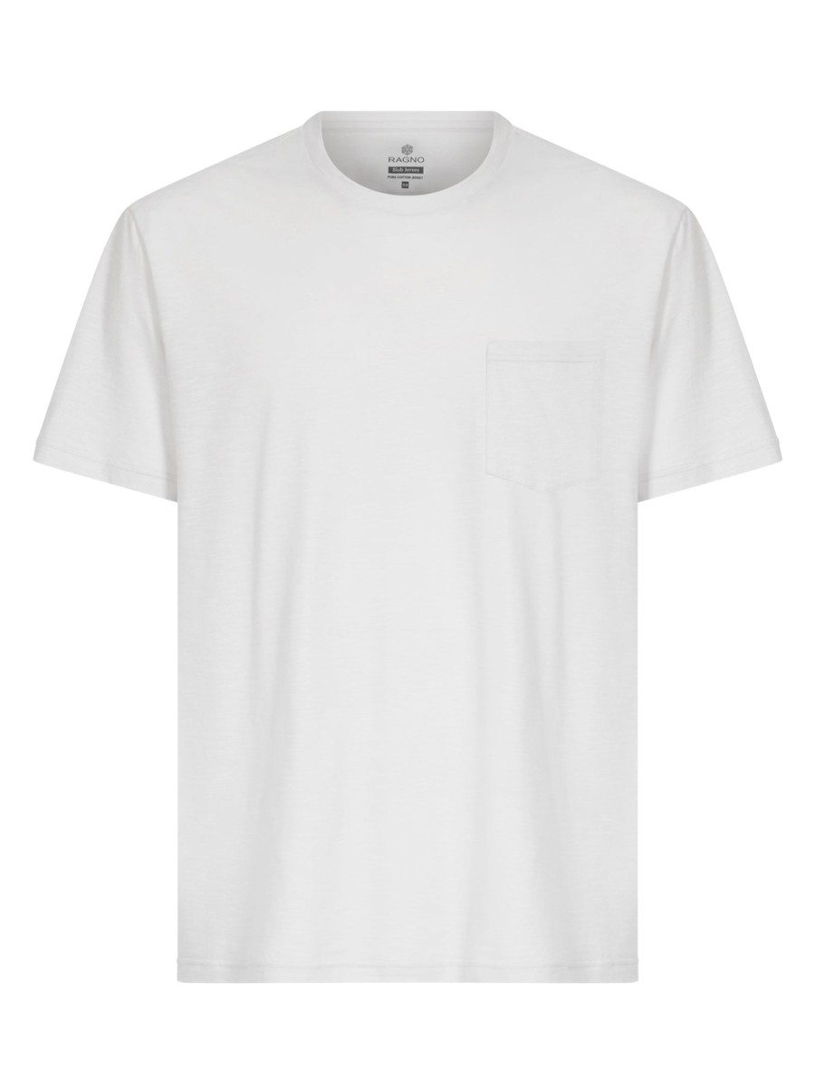 T-Shirt | Ragno T-Shirt Girocollo In Jersey Di Cotone - Bianco