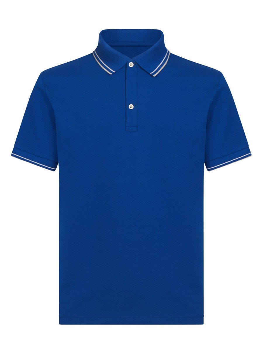 Polo | Ragno Polo In Eco Cotton Piquet Stretch - Fant. Surf The Web