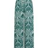 Pantaloni A Gamba Larga | Ragno Pantalone A Palazzo In Ecoseta - Fant.Bandana Aventurine