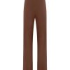 Pantaloni | Ragno Pantalone A Palazzo In Crepe Satin - Cappuccino
