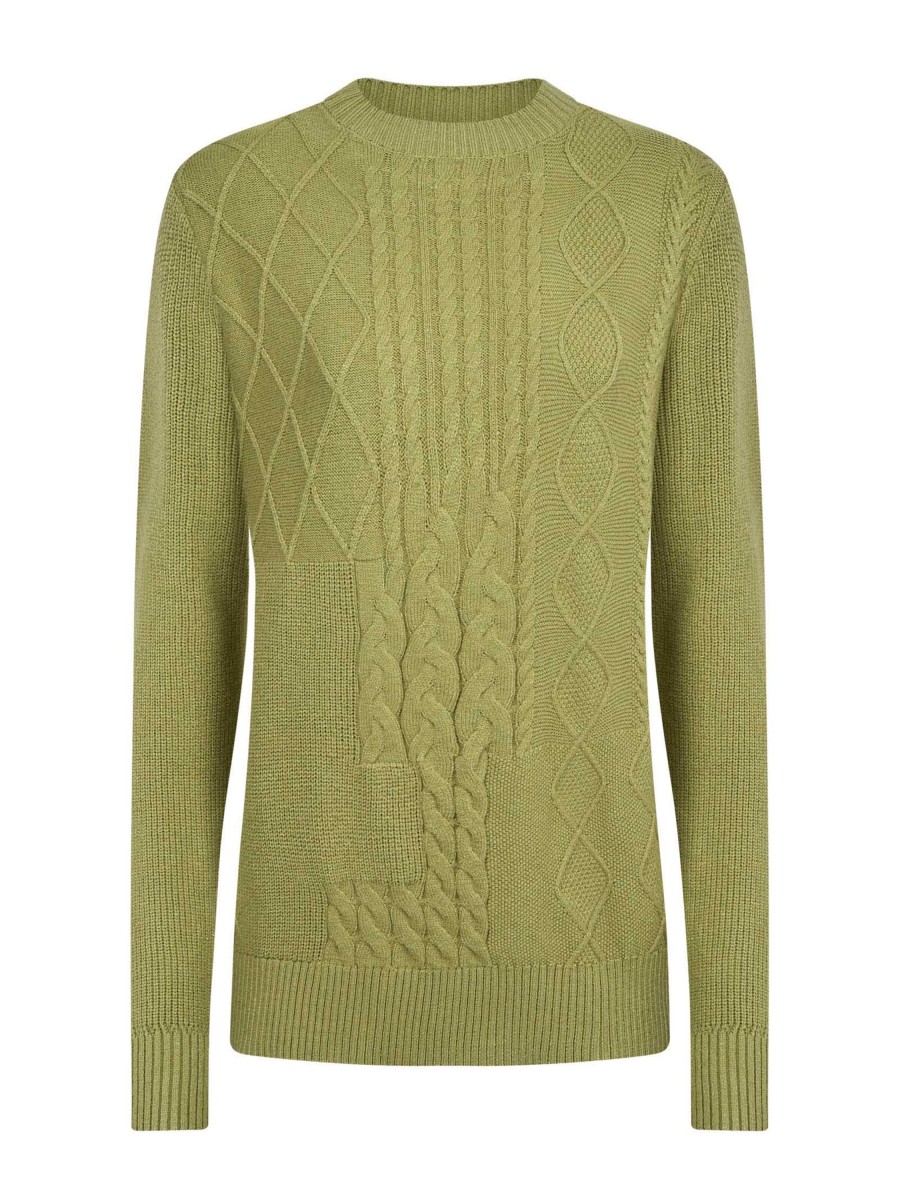 Pullover | Ragno Maglia Girocollo In Filato Super Soft - Fern