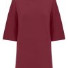 Maglie E Felpe | Ragno Maglia Con Manica 3/4 In Jersey Di Viscosa Crepe - Tibetan Red