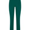 Pantaloni Capri | Ragno Pantalone Capri In Satin Power - Aventurine