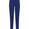 Pantaloni A Sigaretta | Ragno Pantalone A Sigaretta In Maglia Denim Elasticizzata - Blueberry