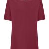 Magliette E T-Shirt | Ragno Maglietta Con Scollo A Barchetta In Viscosa Summer - Tibetan Red
