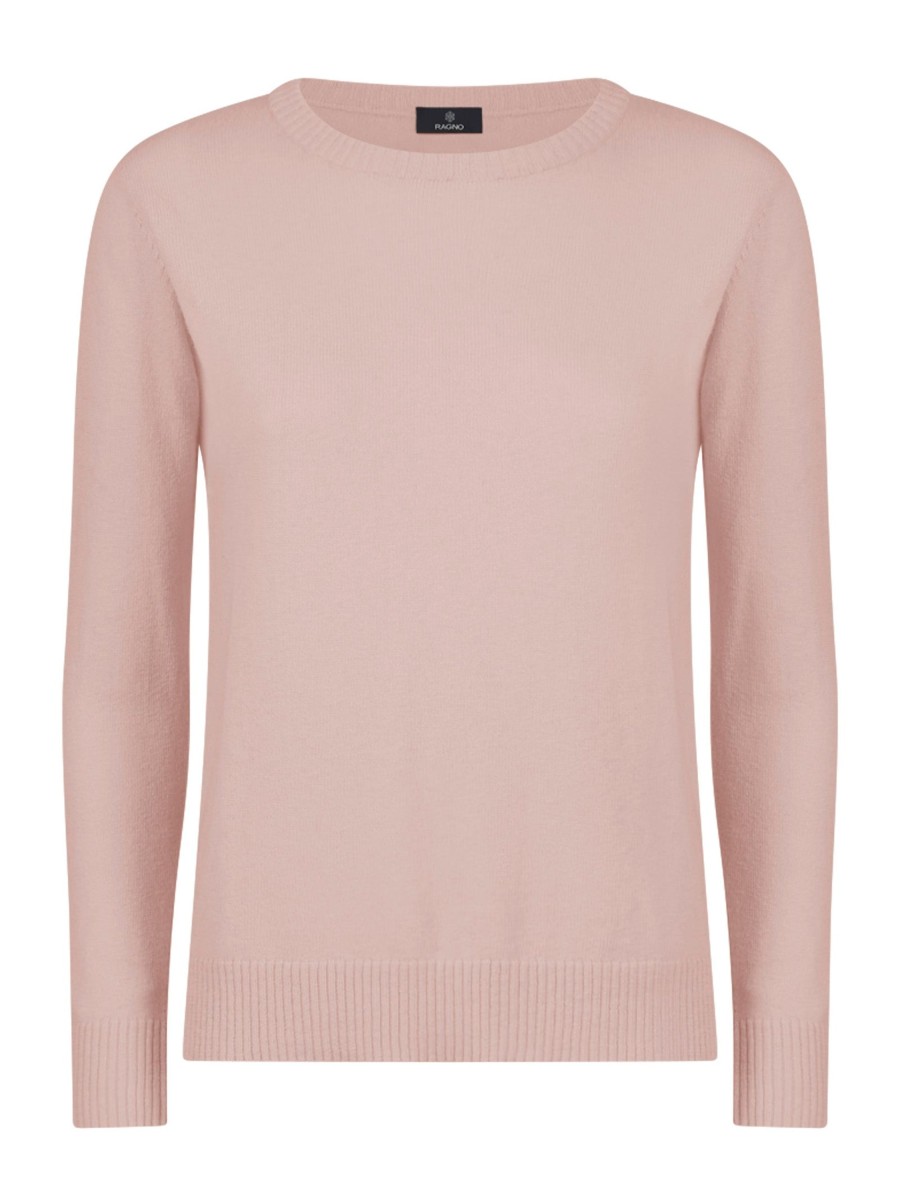 Pullover | Ragno Maglia Girocollo In Filato Nice Wool - Peach Whip