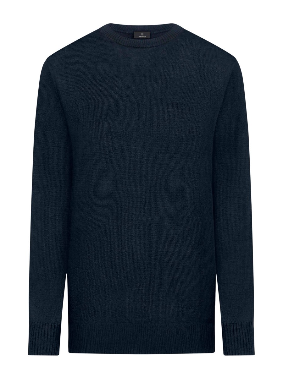 Pullover | Ragno Maglia Girocollo In Merino 2.0 - Navy